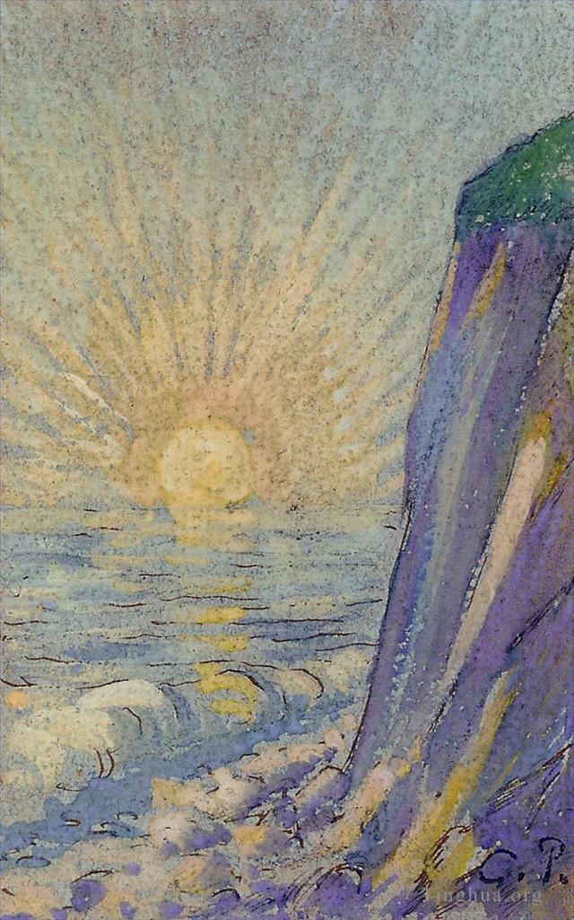 卡米耶·毕沙罗 的各类绘画作品 -  《海上日出》