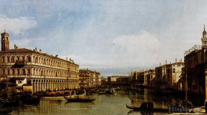 卡纳莱托 的油画作品 -  《大运河》