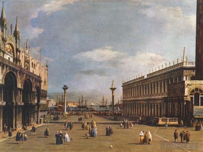 卡纳莱托 的油画作品 -  《广场》