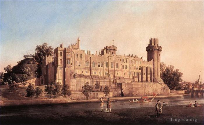 卡纳莱托 的油画作品 -  《沃里克城堡》