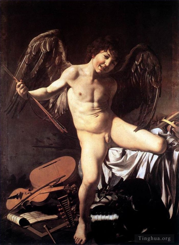 卡拉瓦乔 的油画作品 -  《胜利之爱》