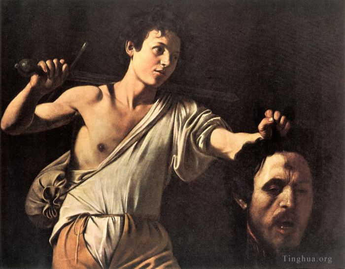 卡拉瓦乔 的油画作品 -  《大卫,2》
