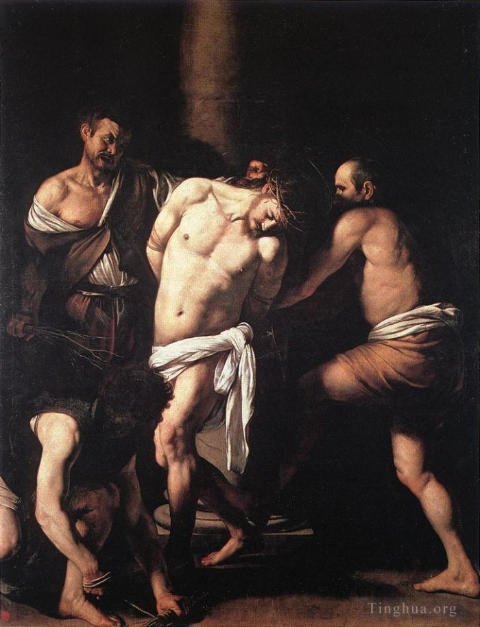 卡拉瓦乔 的油画作品 -  《鞭打》