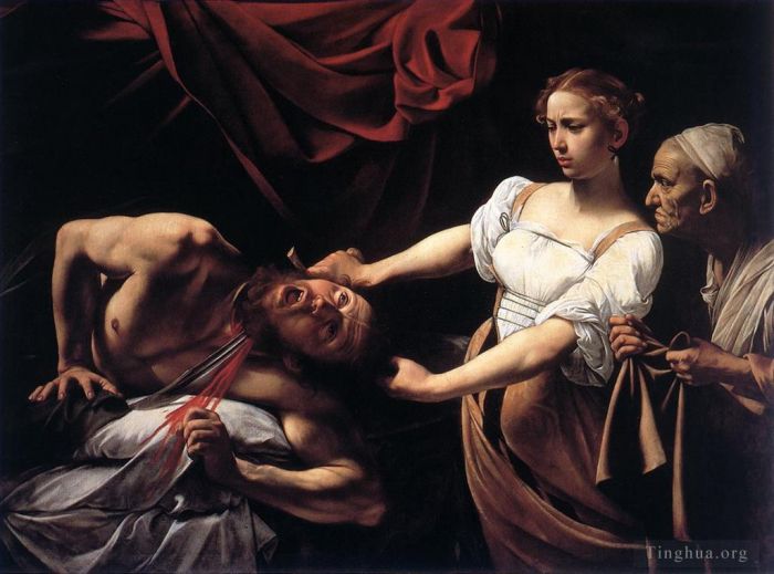 卡拉瓦乔 的油画作品 -  《朱迪思斩首何乐弗尼》