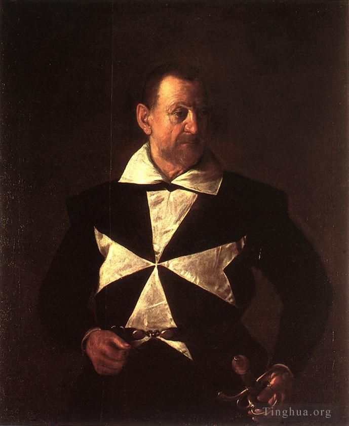 卡拉瓦乔 的油画作品 -  《阿洛夫·德·维格纳库尔的肖像2》