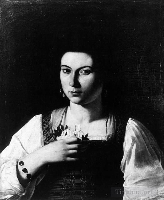 卡拉瓦乔 的油画作品 -  《名妓肖像》