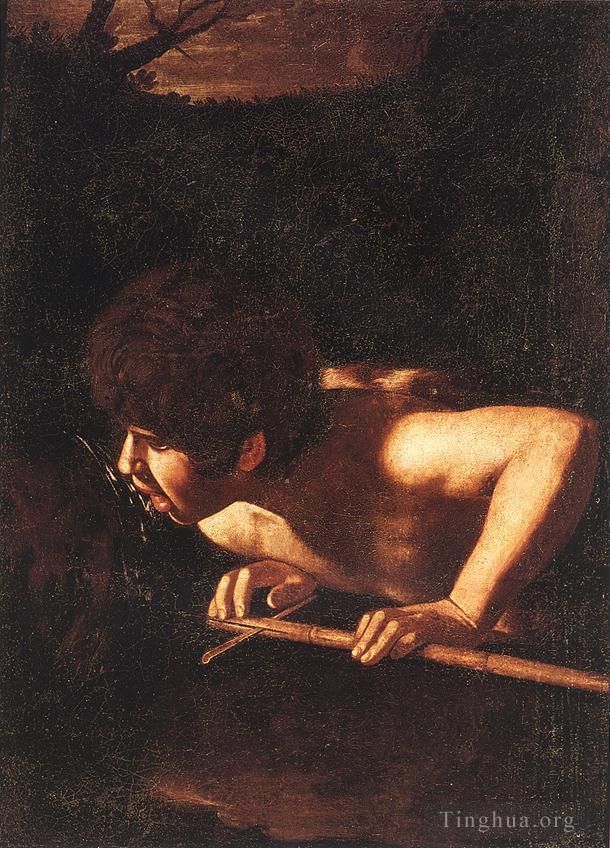卡拉瓦乔 的油画作品 -  《井边的施洗者圣约翰》
