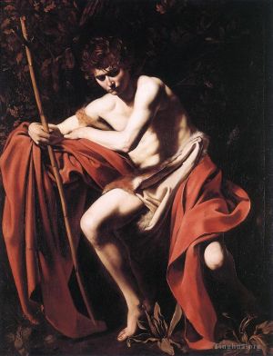 艺术家卡拉瓦乔作品《施洗者圣约翰2》