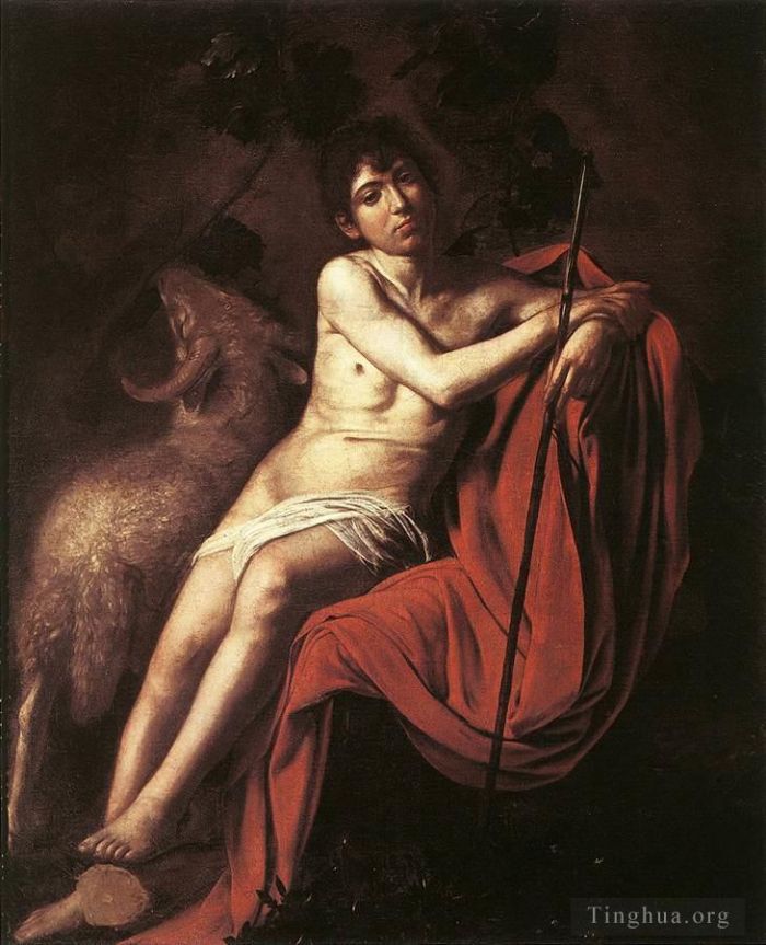 卡拉瓦乔 的油画作品 -  《施洗者圣约翰3》