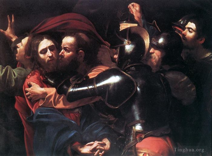 卡拉瓦乔 的油画作品 -  《接受基督》