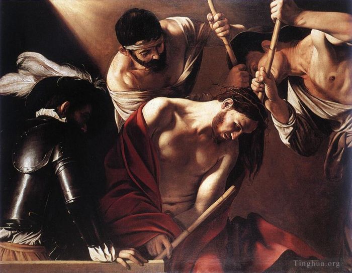 卡拉瓦乔 的油画作品 -  《荆棘加冕1》