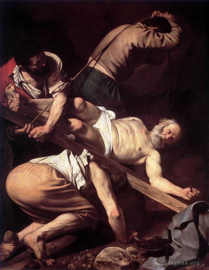 卡拉瓦乔 的油画作品 -  《圣彼得受难》