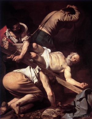 艺术家卡拉瓦乔作品《圣彼得受难》