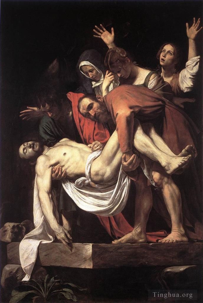 卡拉瓦乔 的油画作品 -  《埋葬》