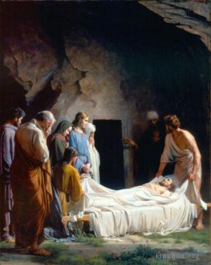 艺术家卡尔·海因里希·布洛赫作品《基督的埋葬》