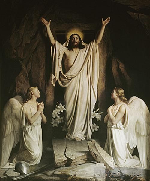 卡尔·海因里希·布洛赫 的油画作品 -  《复活2》