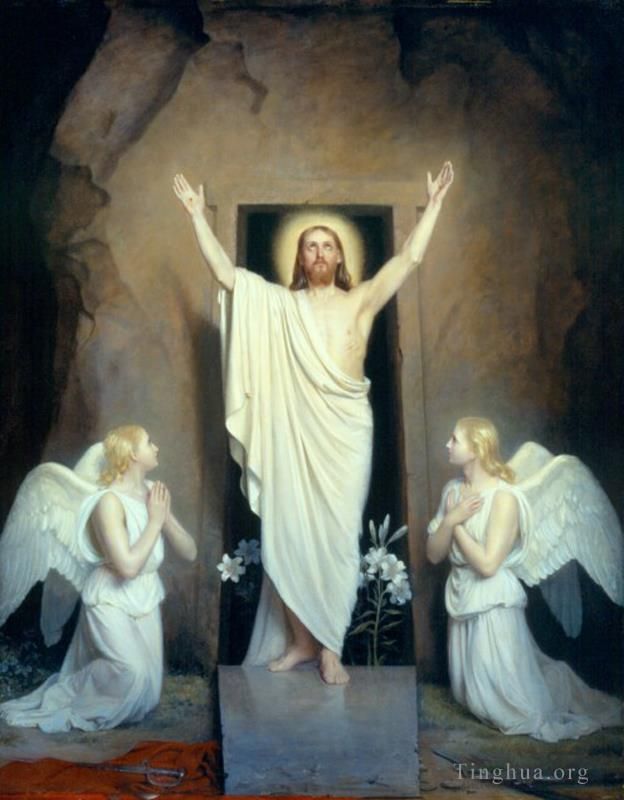 卡尔·海因里希·布洛赫 的油画作品 -  《复活》