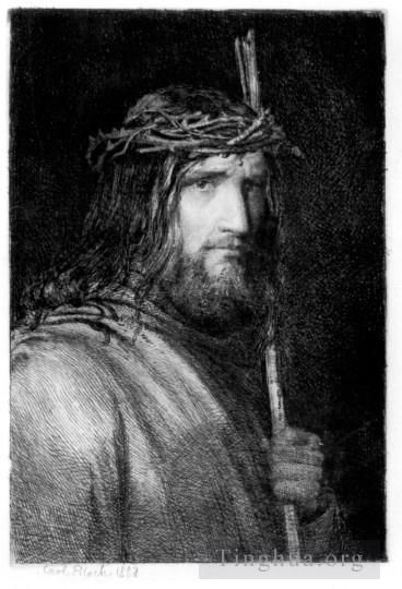 卡尔·海因里希·布洛赫 的各类绘画作品 -  《基督肖像》