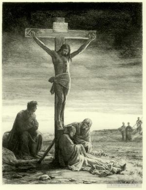 艺术家卡尔·海因里希·布洛赫作品《基督被钉十字架》