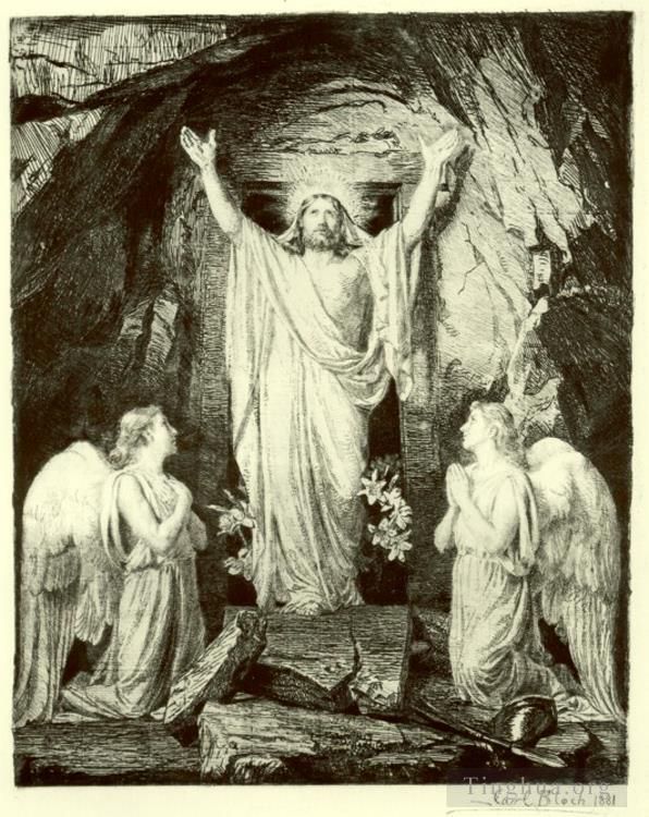 卡尔·海因里希·布洛赫 的各类绘画作品 -  《基督的复活》