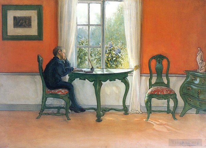 卡尔·拉森 的各类绘画作品 -  《必读1900》