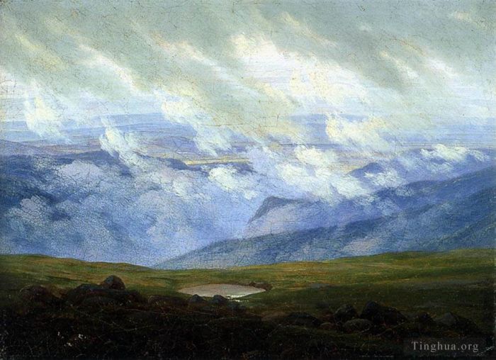 卡斯帕·大卫·弗里德里希 的油画作品 -  《浮云》