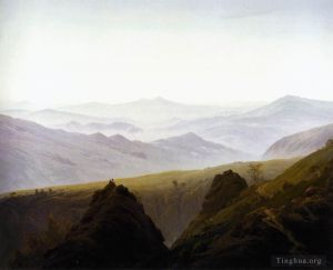 艺术家卡斯帕·大卫·弗里德里希作品《山中的早晨》