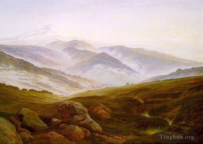 卡斯帕·大卫·弗里德里希 的油画作品 -  《里森山》