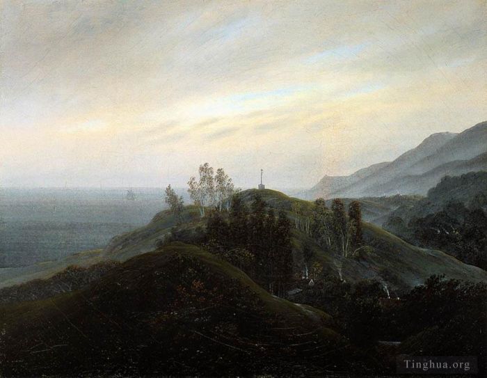 卡斯帕·大卫·弗里德里希 的油画作品 -  《波罗的海的景色》