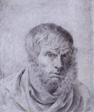 艺术家卡斯帕·大卫·弗里德里希作品《自画像,1810》