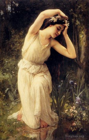 艺术家查尔斯-阿马布勒·勒努瓦作品《森林里的仙女》