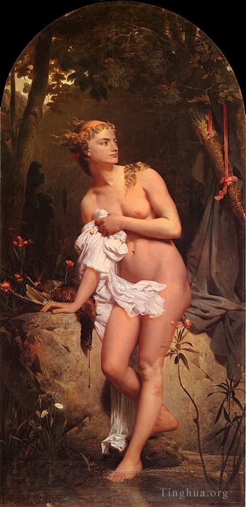查尔斯·格莱尔 的油画作品 -  《戴安娜裸体》