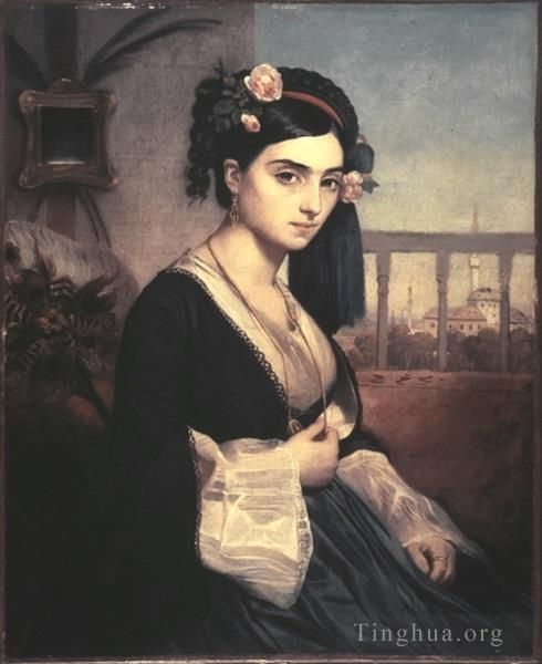 查尔斯·格莱尔 的油画作品 -  《东方女士》