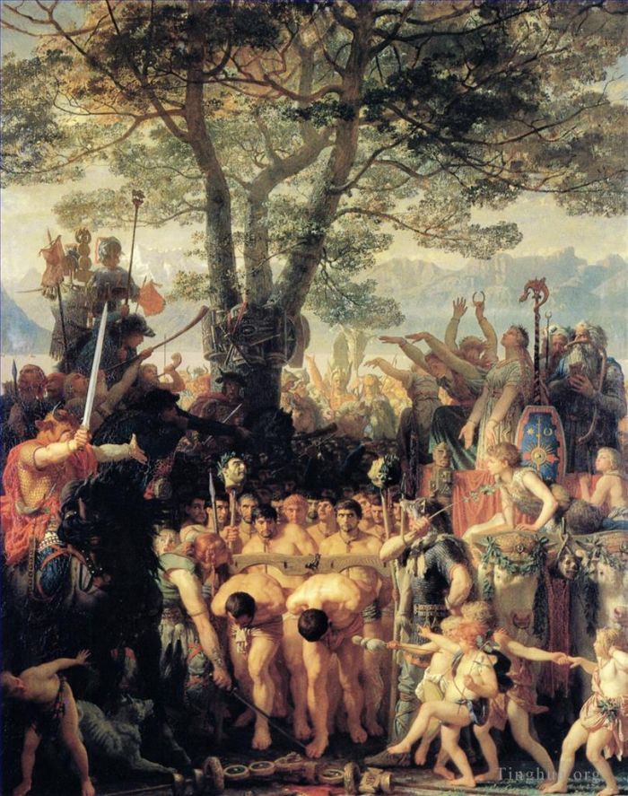 查尔斯·格莱尔 的油画作品 -  《枷锁下的罗马人》