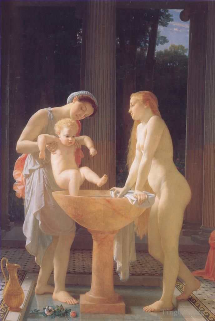 查尔斯·格莱尔 的油画作品 -  《巴斯裸体》