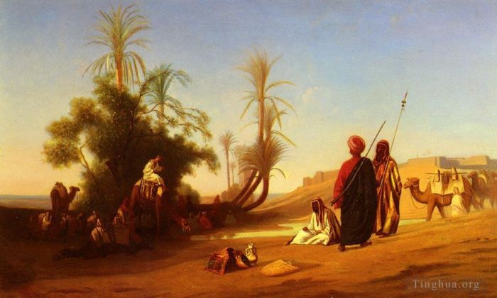 查尔斯-西奥多·弗雷尔 的油画作品 -  《停止阿洛西斯》