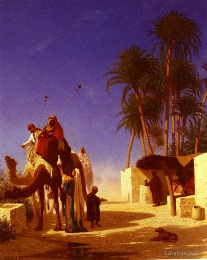 查尔斯-西奥多·弗雷尔 的油画作品 -  《夏米利埃·布旺·勒·》