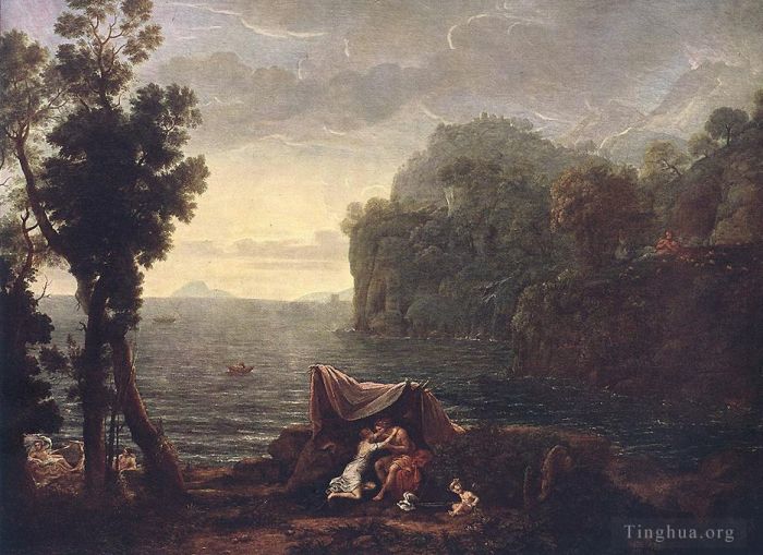 克劳德·洛兰 的油画作品 -  《Acis,和,Galathe,的风景》