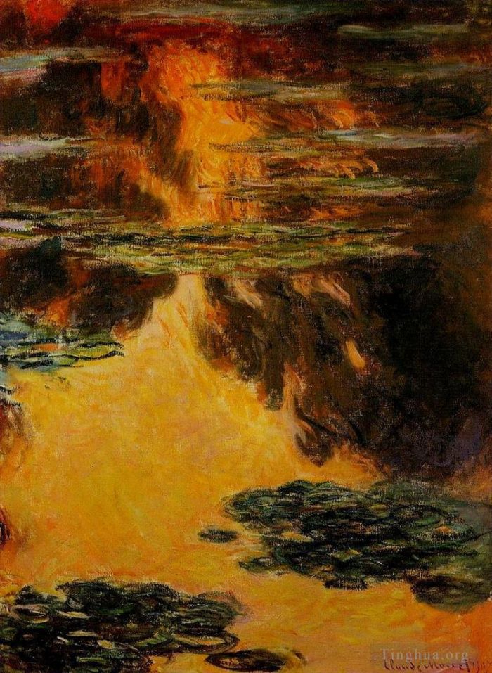 克劳德·莫奈 的油画作品 -  《睡莲,II》
