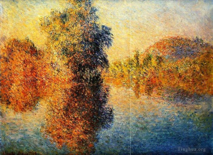 克劳德·莫奈 的油画作品 -  《塞纳河的早晨》