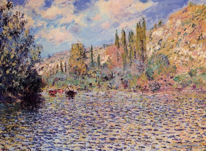克劳德·莫奈 的油画作品 -  《维特伊的塞纳河》