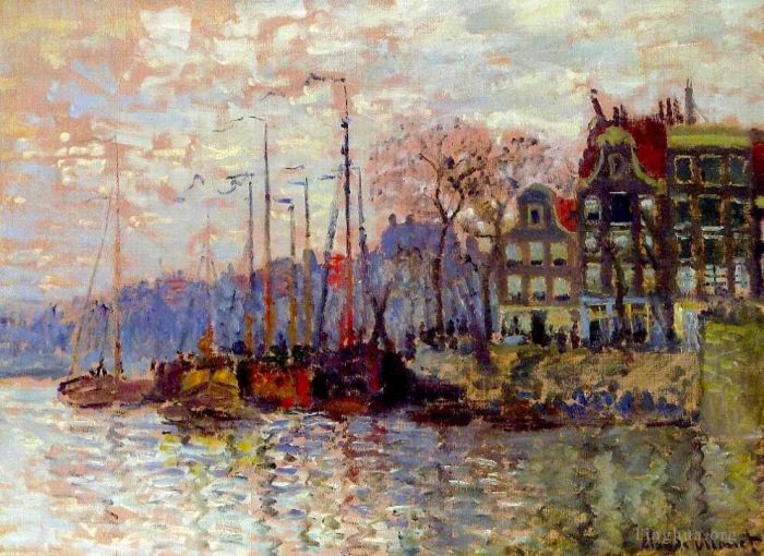 克劳德·莫奈 的油画作品 -  《阿姆斯特丹》