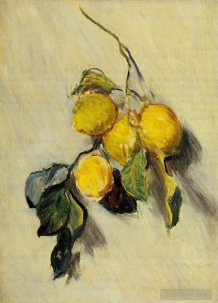 克劳德·莫奈 的油画作品 -  《柠檬的分支》