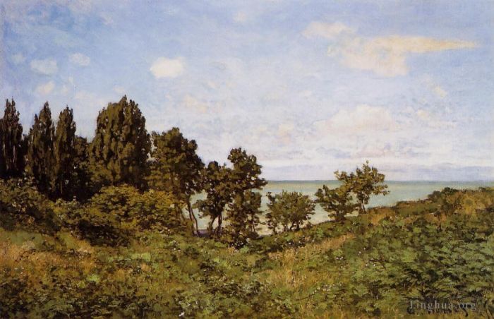 克劳德·莫奈 的油画作品 -  《在海边》