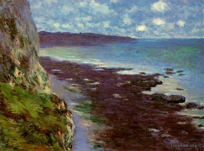 克劳德·莫奈 的油画作品 -  《迪耶普附近的悬崖》