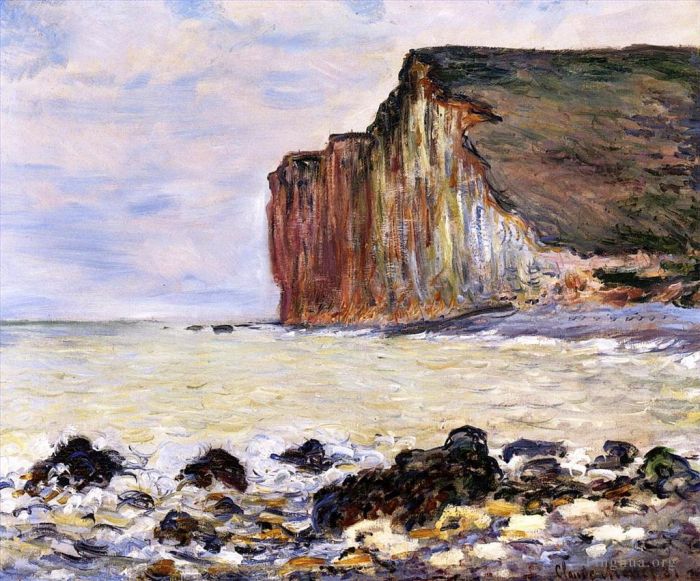 克劳德·莫奈 的油画作品 -  《小达尔斯悬崖》