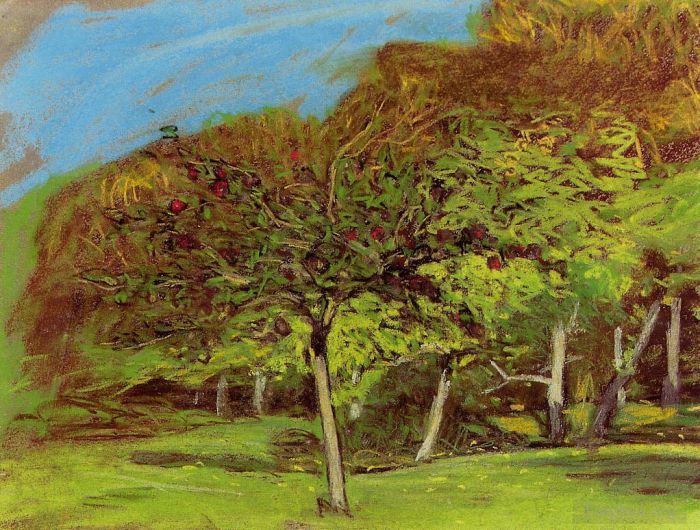 克劳德·莫奈 的油画作品 -  《果树未列出日期》
