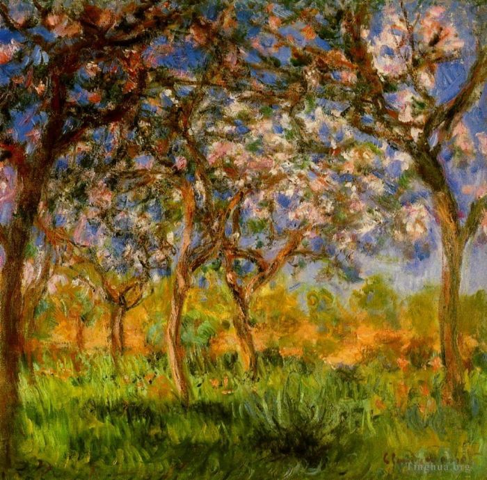 克劳德·莫奈 的油画作品 -  《吉维尼的春天》