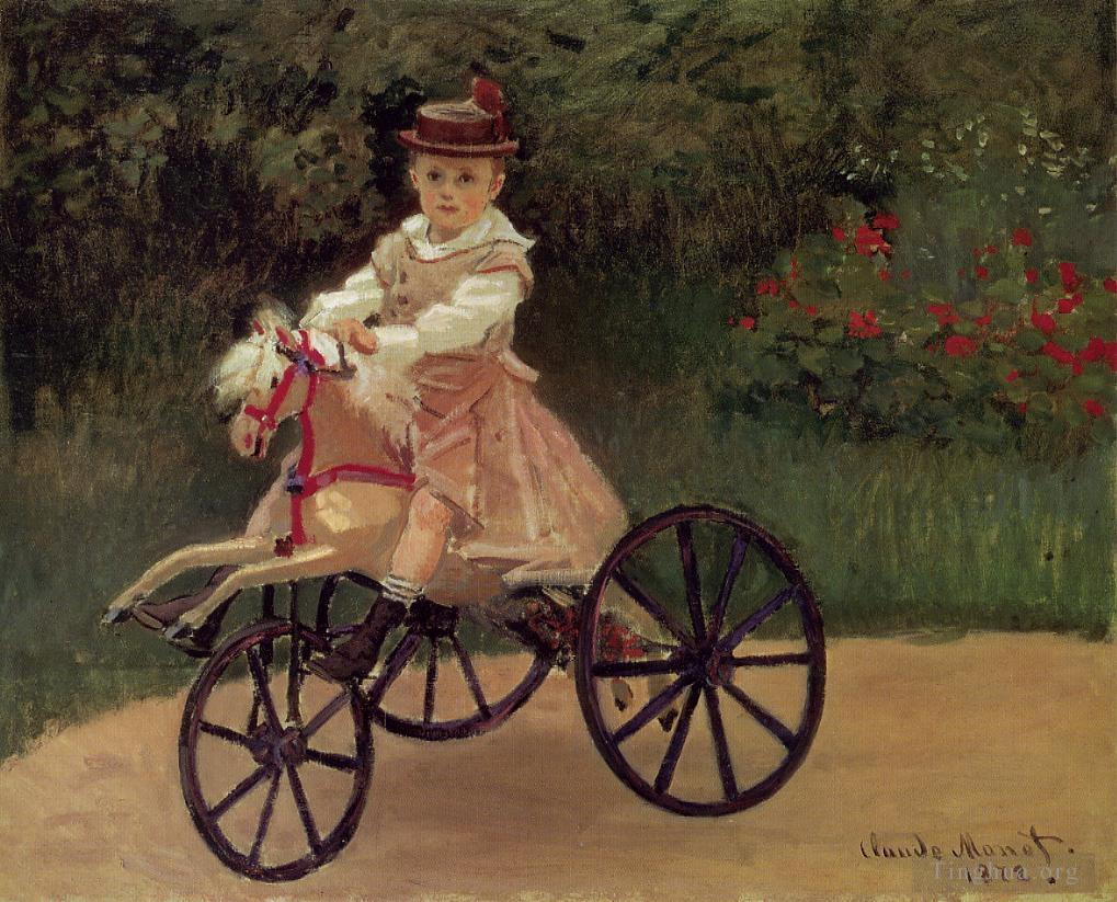 克劳德·莫奈作品《让·莫奈骑着他的马三轮车》