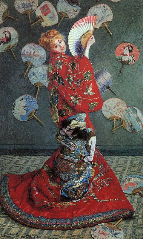 克劳德·莫奈作品《日本服装中的卡米尔·莫奈》